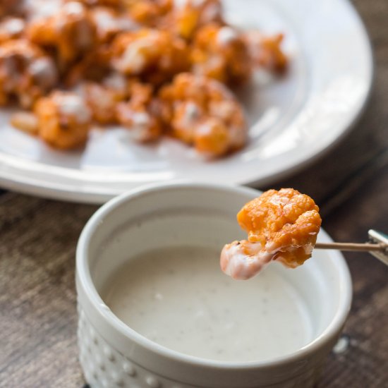 Roasted Buffalo Cauliflower