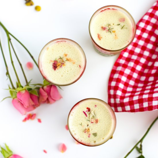 Pistachio Rose Milk