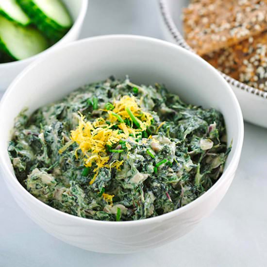 Spinach Kale Yogurt Dip