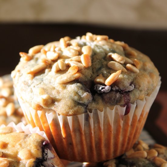 Berry Lentil Oat Muffins