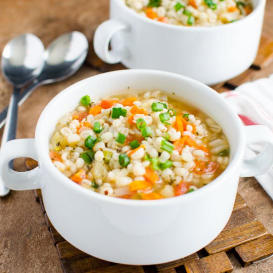 Homemade Barley Soup