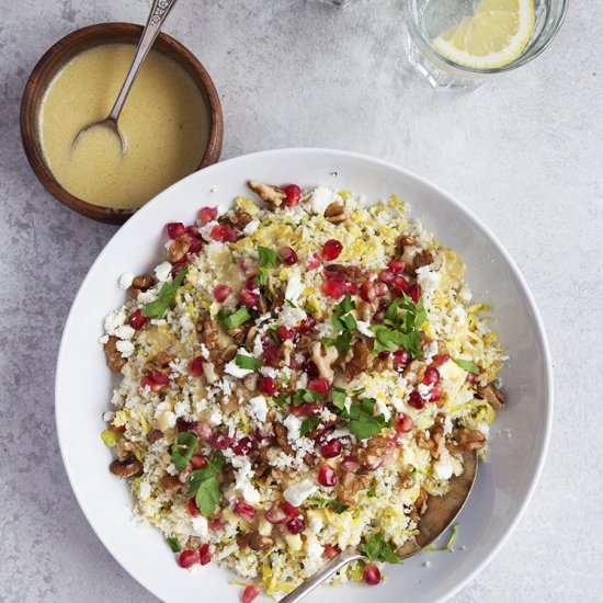 Shaved Sprouts and Cauliflower Salad