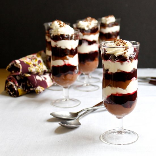 Chocolate Cherry Parfaits