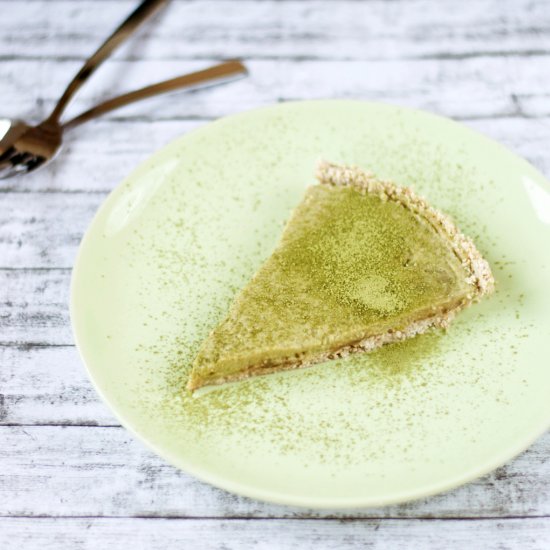 Matcha Banana Cream Pie