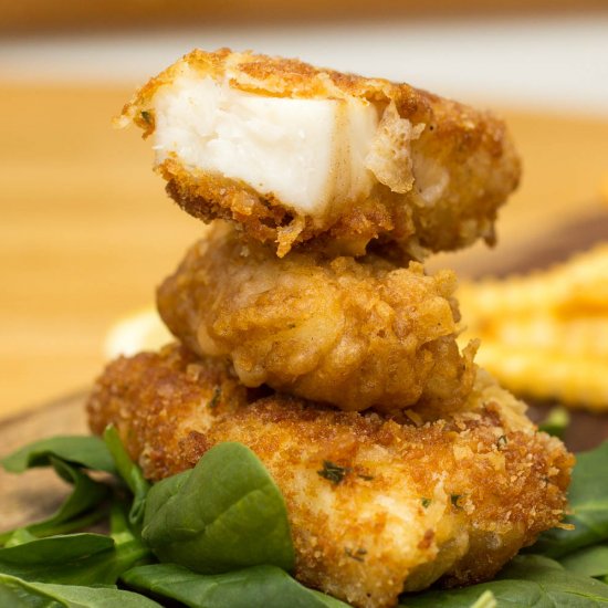 Crispy Battered Halibut