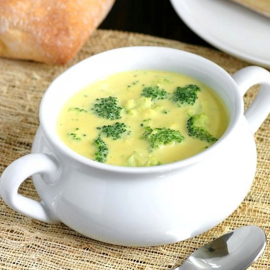 Vegan Broccoli and Cheese Soup