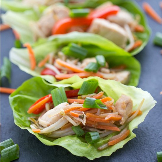 Asian Chicken Lettuce Wraps