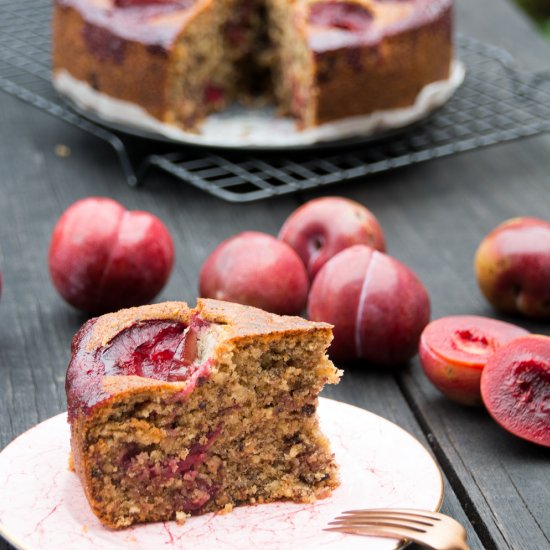 Plum and Chocolate Cake