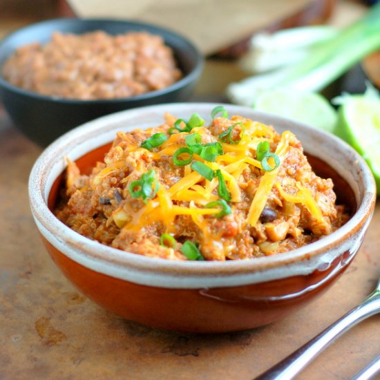 Crock Pot Mexican Quinoa Chicken