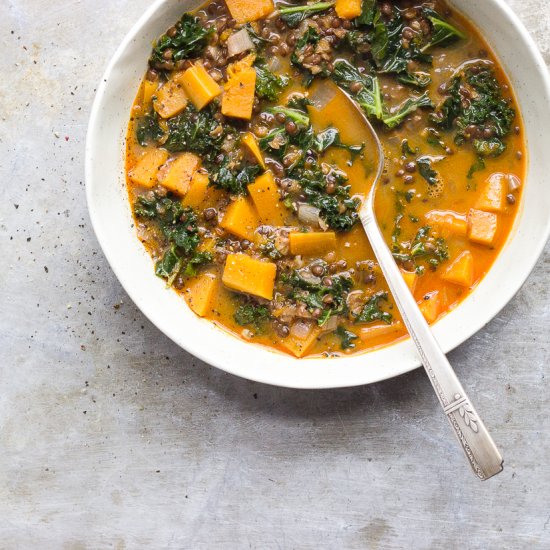 Vegan Red Curry Lentil Stew