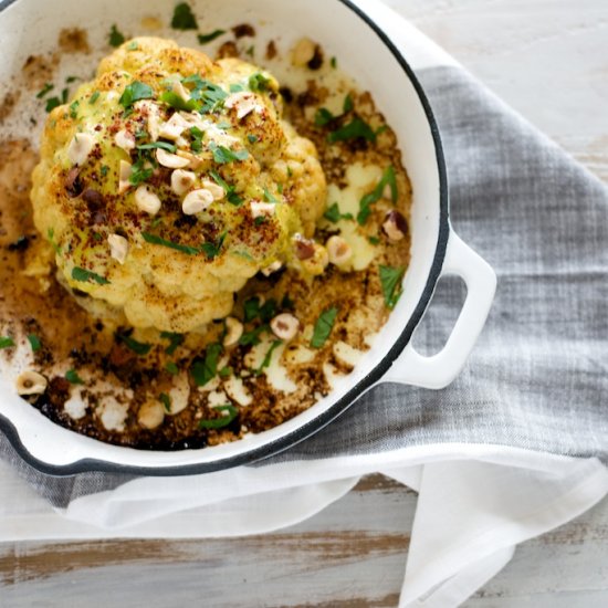 Whole Roasted Cauliflower