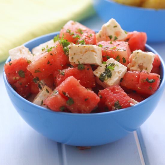 Watermelon Feta & Mint Salad