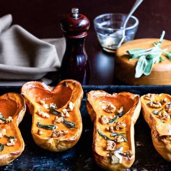 Butternut Squash w/ walnuts & sage