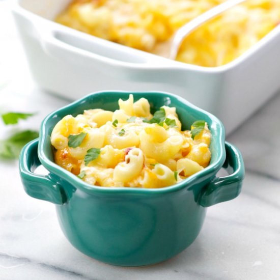 Dump & Bake Overnight Mac & Cheese