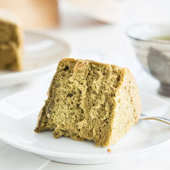 Fluffy Green Tea Chiffon Cake