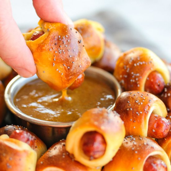 Mini Pretzel Dogs