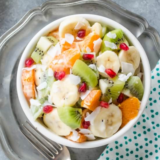 Winter Fruit Salad w/Key Lime Drsg