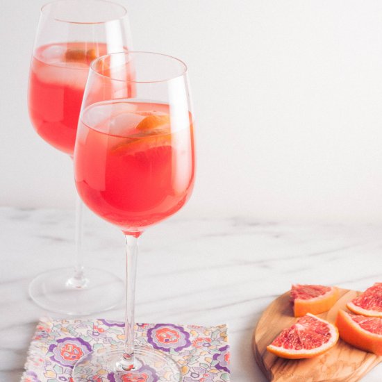 Winter Citrus Blood Orange Sangria