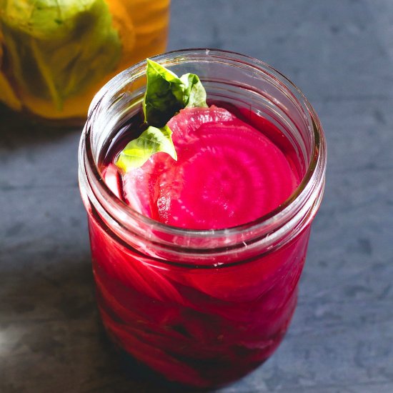 Beet Pickles with Basil & Cumin