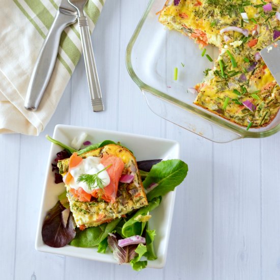 Smoked Salmon Fritatta