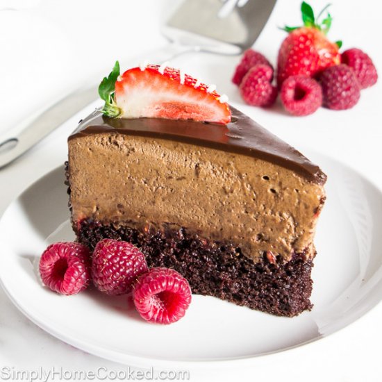 Chocolate Raspberry Mousse Cake