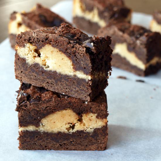 Peanut Butter & Dark Chocolate Brownie