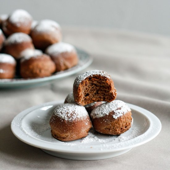 Whole Wheat Chocolate Donut Bites