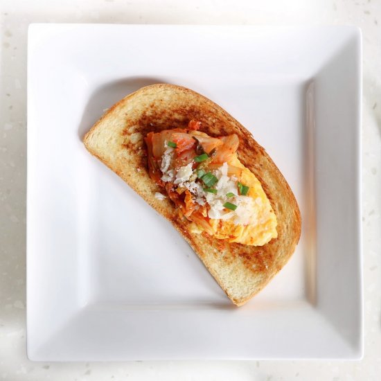 Kimchi & Egg Tartine