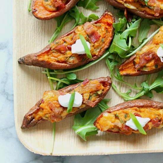 Loaded Sweet Potato Skins