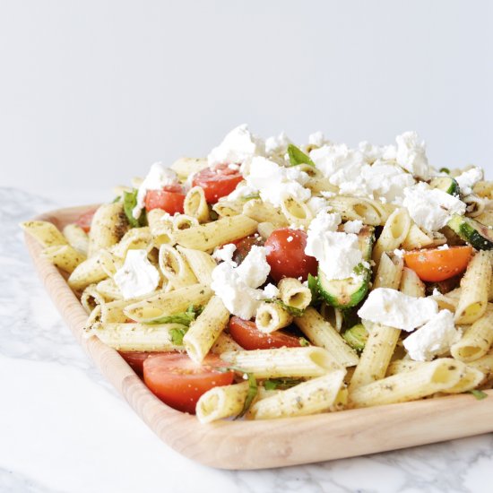 Pesto and Tomato Pasta Salad