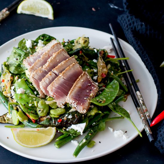 Seared sesame tuna