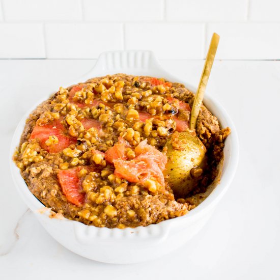 Grapefruit Baked Oatmeal