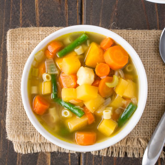 30 Minute Winter Vegetable Soup