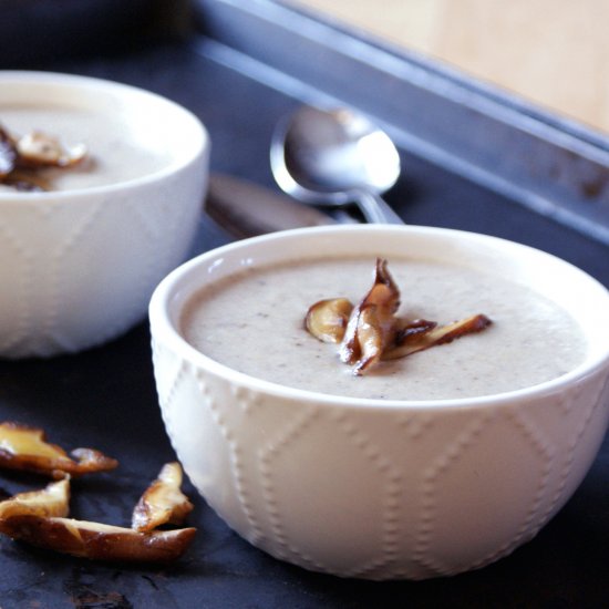 Garlic Cream of Mushroom Soup