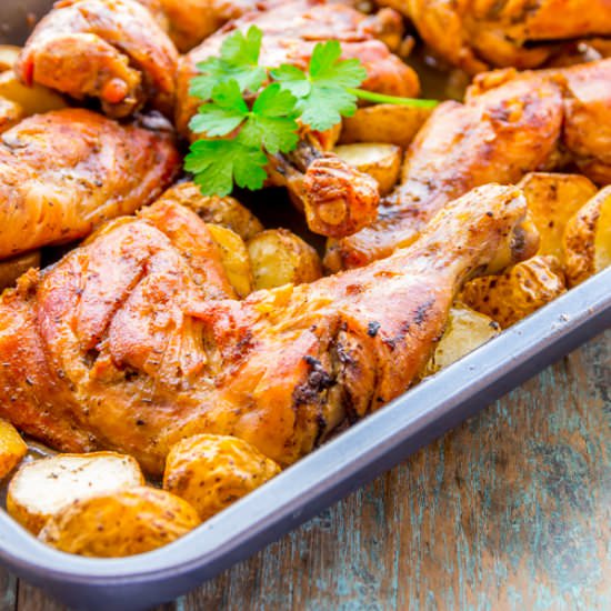 Cajun Spiced Chicken & Potato Bake