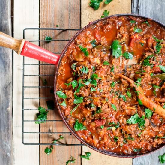 Quick Beef Bolognese