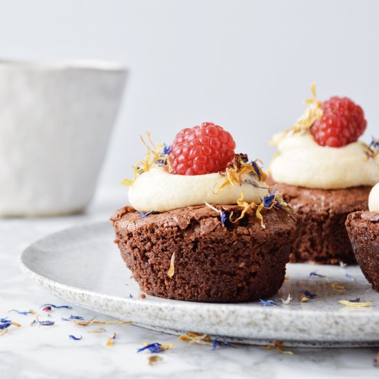 One Bowl Raspberry Brownies