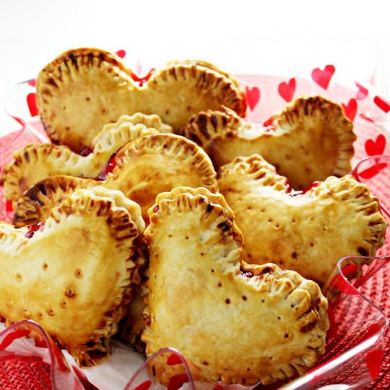 Heart Shaped Cherry Hand Pies