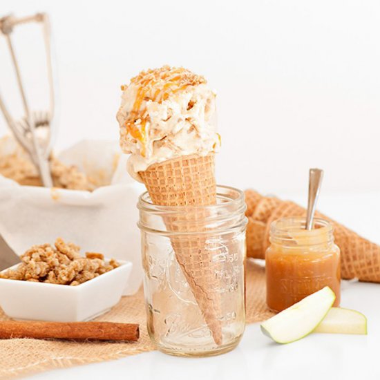 Caramel Apple Crumble Ice Cream