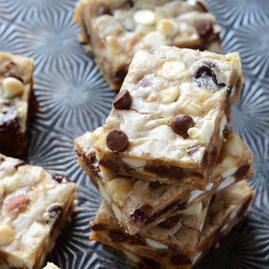 Cherry-Almond Brown Butter Blondies