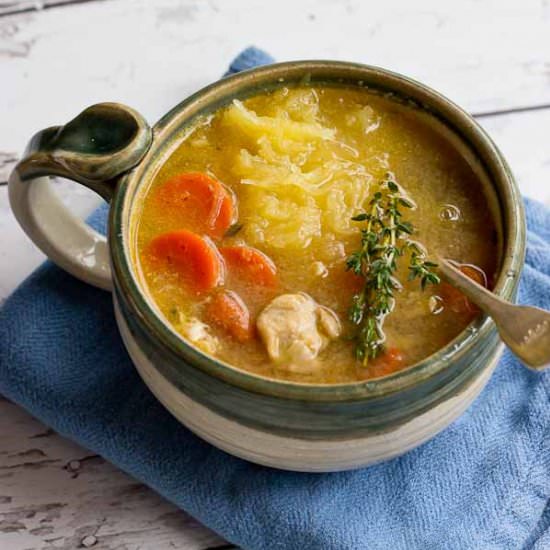 CHICKEN “NO NOODLE” SOUP