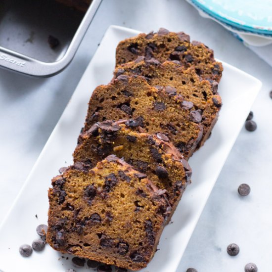 Pumpkin Chocolate Chip Bread