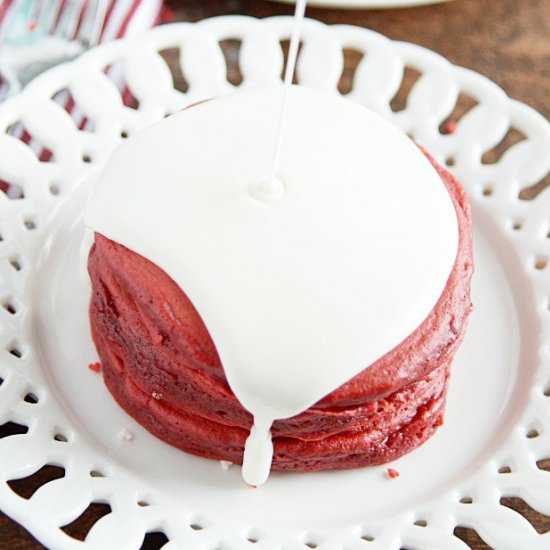 Red Velvet Pancakes