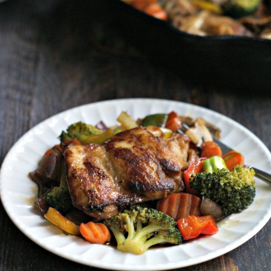 Asian Chicken Thighs & Vegetables