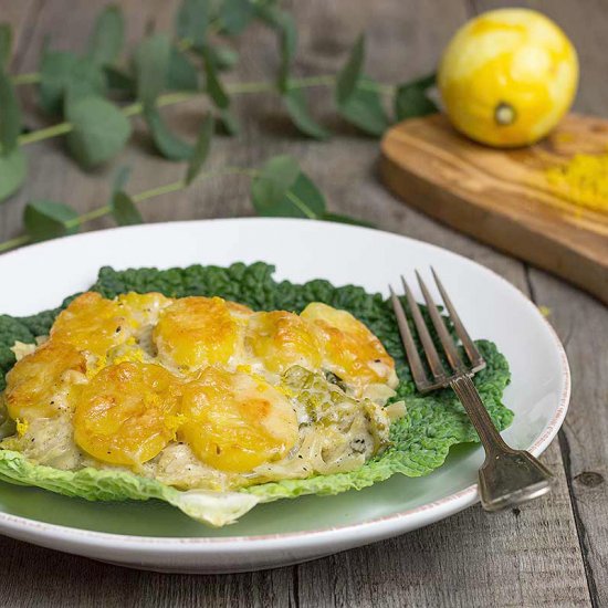 Savoy Cabbage Potato Casserole