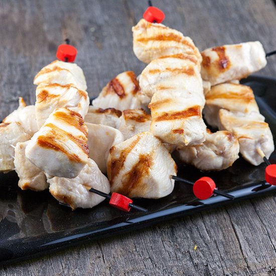 Spicy Marinated Chicken Skewers