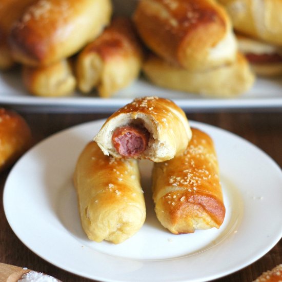 Mini Pretzel Dogs