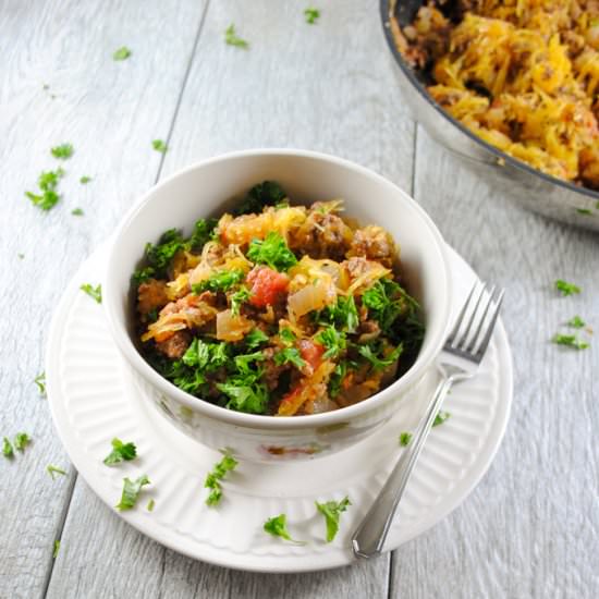 Garlicky Ground Beef Casserole