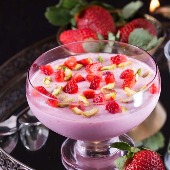 Strawberry Shrikhand