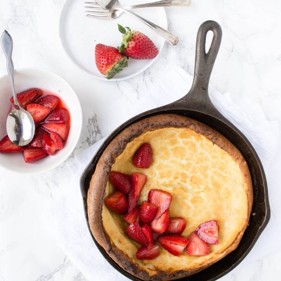 Dutch Baby with Strawberries